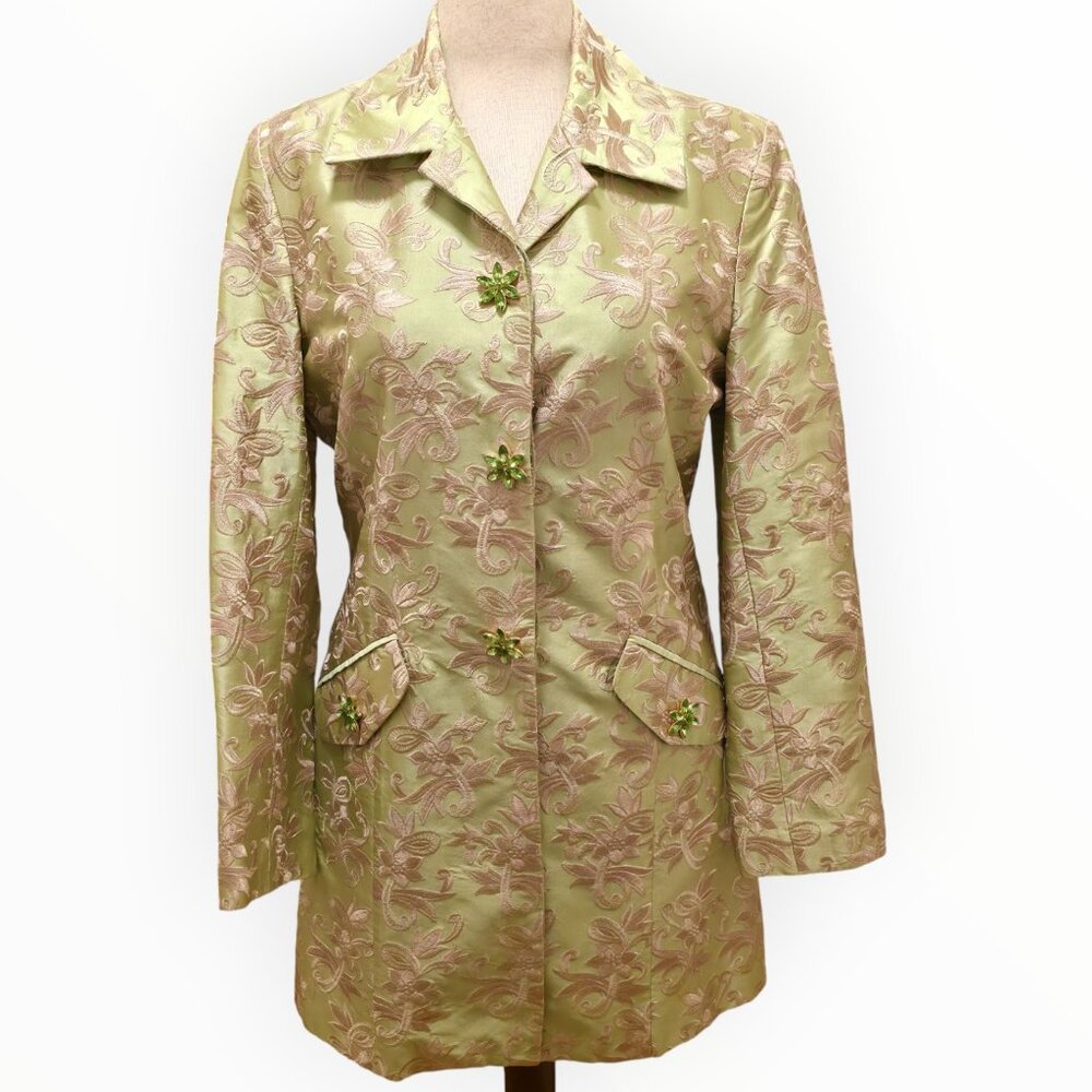 Vintage Bloomingdales Silk Brocade Coat